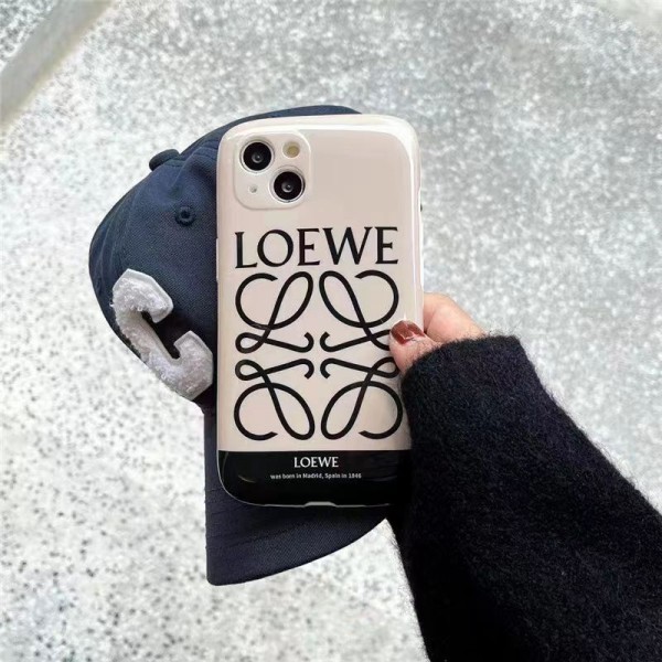 Loewe iPhone 14 pro max plus case mirrow 3D make up monogram luxury 13 12 11 designer cover shell for Women Girls