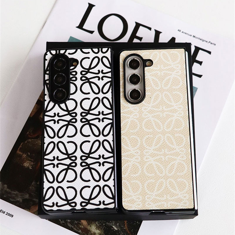 LOEWE Phone case Shell for samsung z flip 6 5 4 fold4 3 Fashion Brand Full Coversamsung  z flip 6 5 4 Case Custodia Hulle Fundaoriginal luxury fake case samsung  z flio 4 5  6 cover shell