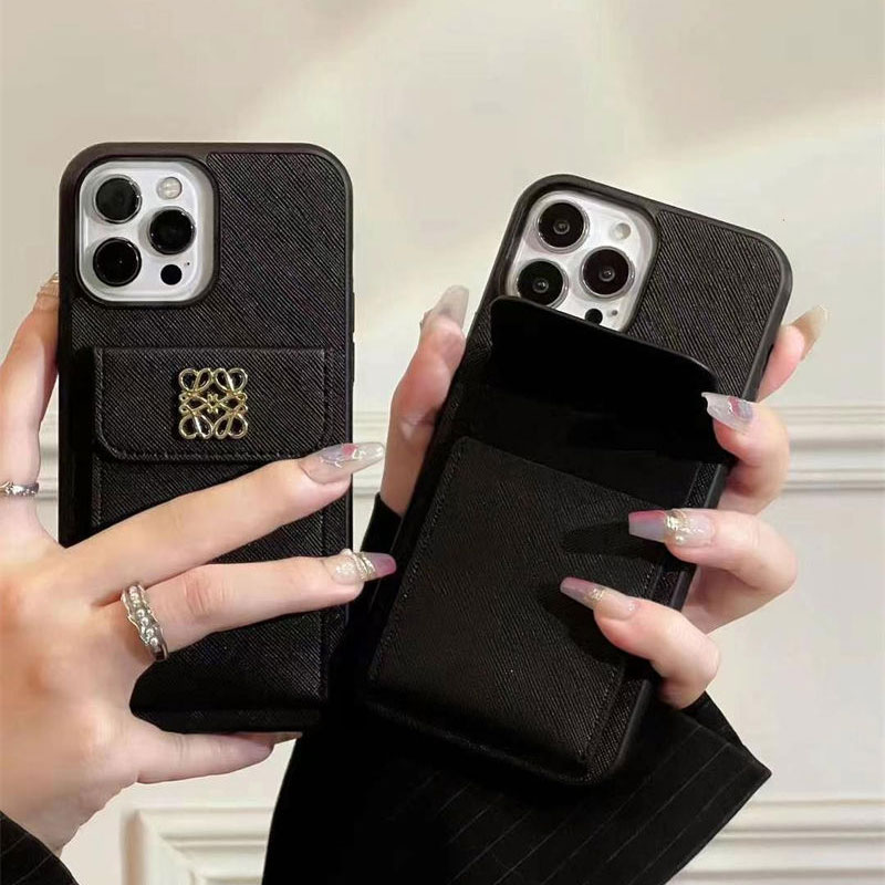 LOEWE Luxury designer iPhone 16 plus 15 pro max 16e 15 14 case coque coveriPhone13/14/15 16 Pro Max Wallet Flip Case Luxury Case Back Cover schutzhülleiphone 14 15 16 Custodia Hulle Funda 