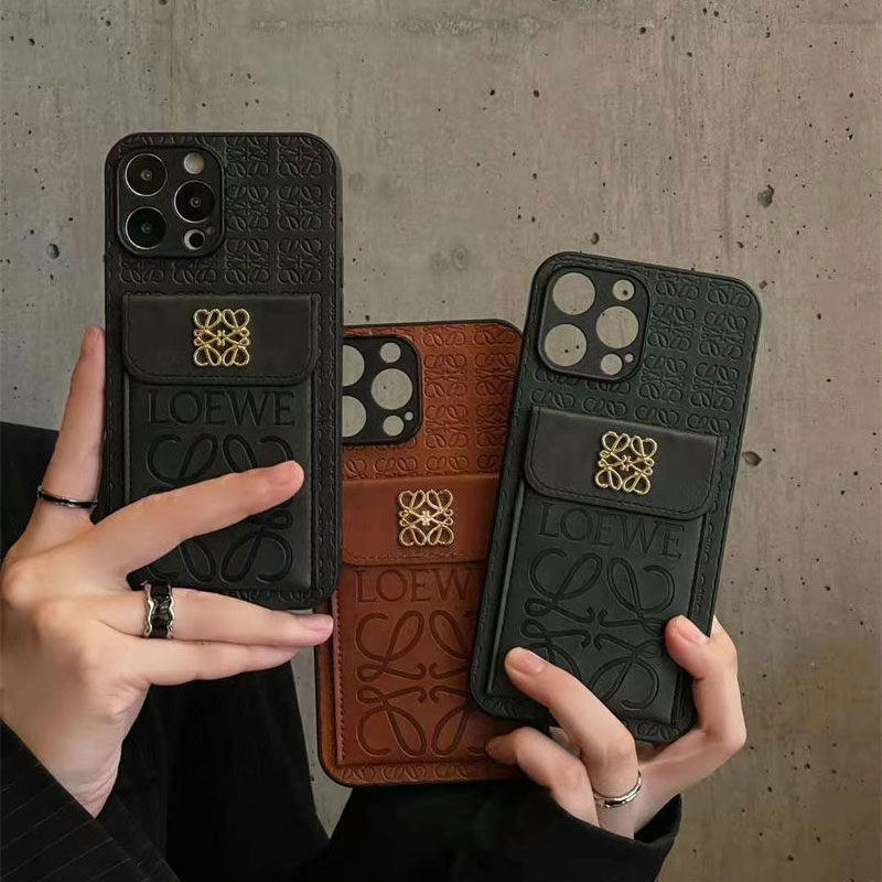 LOEWE iPhone 16 pro/16 plus/15/14/13/12/15 PRO Max xr/xs case hülle CoverLuxury iPhone 16e 15 Pro max 14 13 Case Back Cover coque  ledertascheShockproof Protective Designer iPhone 15 16 Caseoriginal luxury