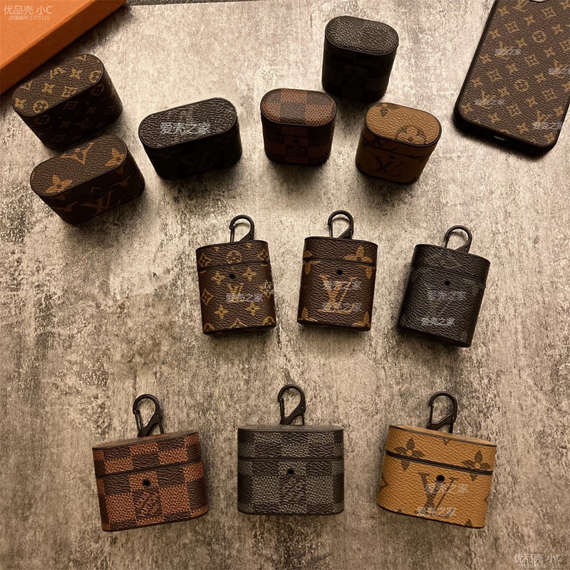 louis vuitton brand airpods pro 2 2022 3 2 1 case leather monogram airpods cover fashion TWS bluetooth earbuds accessories