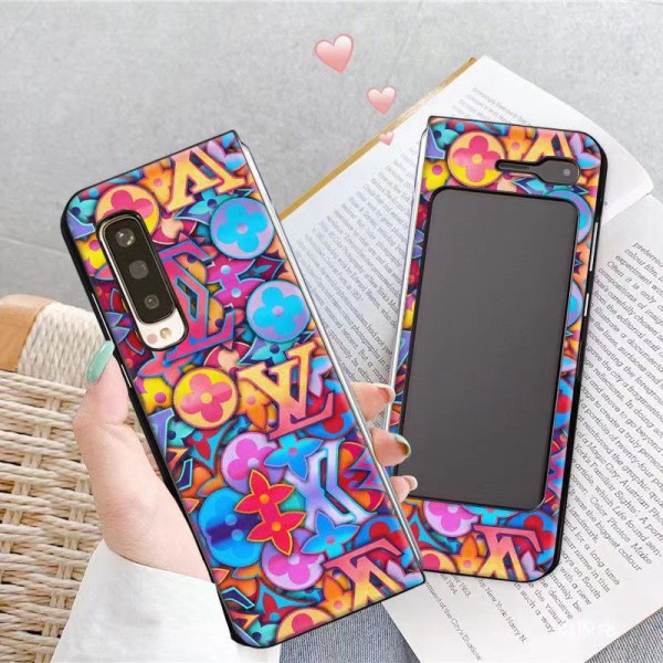 LV luxury colorful monogram pattern Galaxy Z fold 4 3 2 1 case lv brand Cover Shookproof Protection fashion Stylish Case for Samsung galaxy z fold 4 5G 2022