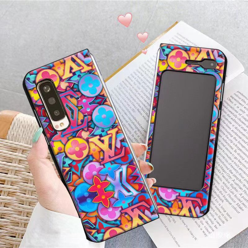 LV luxury colorful monogram pattern Galaxy Z fold 4 3 2 1 case lv brand Cover Shookproof Protection fashion Stylish Case for Samsung galaxy z fold 4 5G 2022