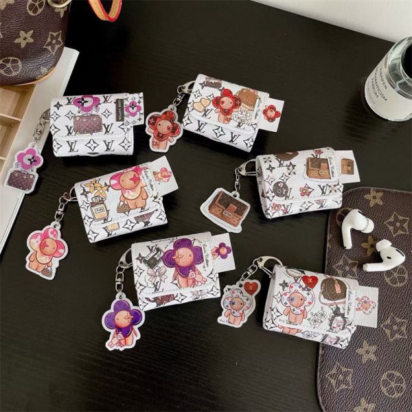 Lv Charging Case schutzhülle Replacement Compatible with AirPod 1st 2nd 3rd 4rd pro 2nd  Luxury Designer Airpods 4 pro2 4 3 2 Protective Case Cover hülle coque  airpods Waterproof Case Shock Proof Protective Cover 