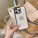 MiuMiu Luxury designer iPhone 16 plus 15 pro max 16e 15 14 case coque cover Luxury iPhone 16e 15 Pro max 14 13 Case Back Cover coque ledertasche original luxury fake case iphone16 pro max 14 15/15 16 plus pro max shell Luxury Case Back Cover schutzhülle
