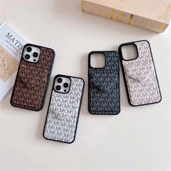 MK iPhone13/14/15 16 Pro Max Wallet Flip Case  Shockproof Protective Designer iPhone 15 16 Case  Fashion Brand Full Cover housseLuxury Case Back Cover schutzhülle