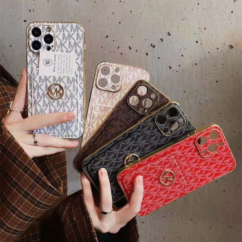 MK iPhone 16 pro/16 plus/15/14/13/12/11 PRO Max xr/xs case hülle Cover iPhone13/14/15 16 Pro Max Wallet Flip Case  original luxury fake case iphone16 pro max 14 15/15 16 plus pro max shell iphone 14 15 16 Custodia Hulle Funda 