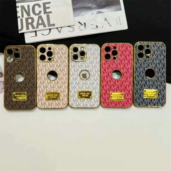 MK Luxury designer iPhone 16 plus 15 pro max 16 15 14 case coque cover Luxury iPhone 16 15 Pro max 14 13 Case Back Cover coque  ledertasche original luxury fake case iphone16 pro max 14 15/15 16 plus pro max shell  Fashion Brand Full Cover housse