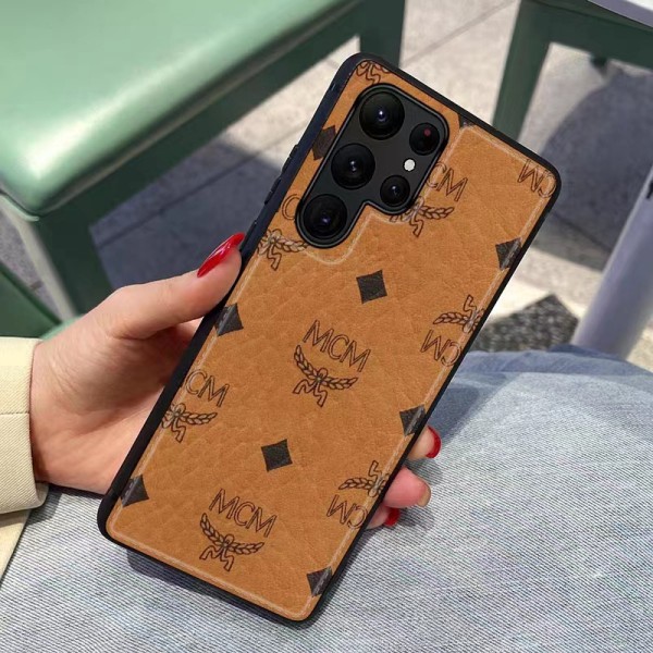 MCM luxury galaxy s23 plus ultra s22 s21 s20 case leather monogram iPhone 14 pro max 13 12 11 x xs xr 8 7 cover designer shell for Man Women Girls