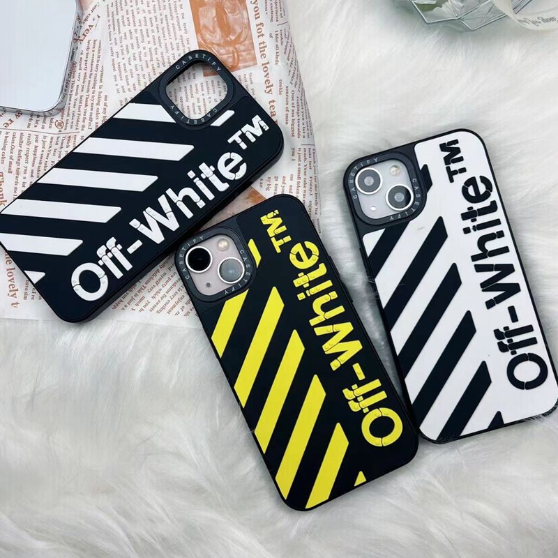 Off-White luxury iphone 14/14 pro/14 pro max/14 plus case monogram silicon 13 se3 12 11 x xs xr 8 7 modern style protection cover for women ladies men