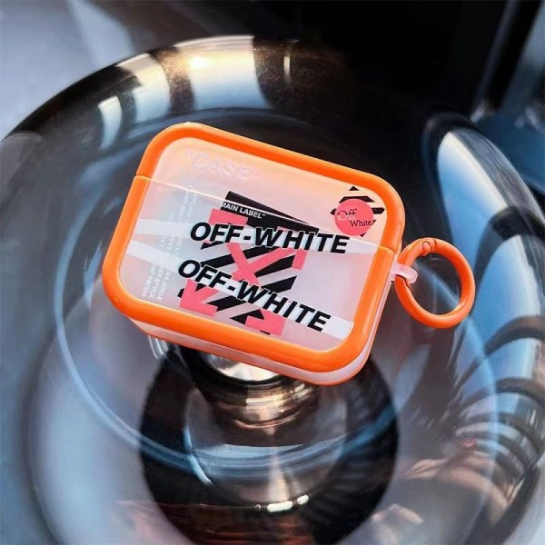 Off-White Charging Case  schutzhülle Replacement Compatible with AirPod 1st 2nd 3rd pro 2ndAirPods Case Custodia Hulle Fundaairpods Waterproof Case Shock Proof Protective CoverWireless Charging Airpods pro 2 3 1 Earbuds Case Cover Skin Shell