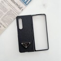 PRADA luxury crocodile pattern monogram leather Galaxy Z fold 4 3 2 1 case prada brand Cover Shookproof Protection fashion Stylish Case for Samsung galaxy z fold 4 5G 2022