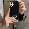Prada Luxury iPhone 16 15 Pro max 14 13 Case Back Cover coque  ledertascheFashion Brand Full Cover housseLuxury Case Back Cover schutzhülleiphone 14 15 16 Custodia Hulle Funda
