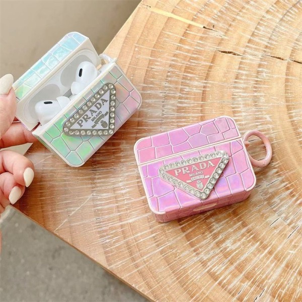 Prada Charging Case  schutzhülle Replacement Compatible with AirPod 1st 2nd 3rd 4rd pro 2nd  Luxury Designer Airpods 4 pro2 4 3 2 Protective Case Cover hülle coque  AirPods4 Case Custodia Hulle Funda  