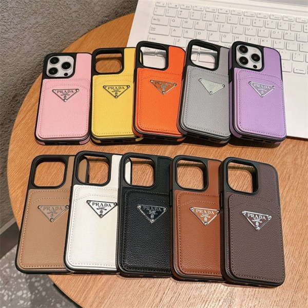 Prada Luxury designer iPhone 16 plus 15 pro max 16 15 14 case coque cover iPhone 16 pro/16 plus/15/14/13/12/11 PRO Max xr/xs case hülle Cover  Luxury iPhone 16 15 Pro max 14 13 Case Back Cover coque  ledertasche Fashion Brand Full Cover housse