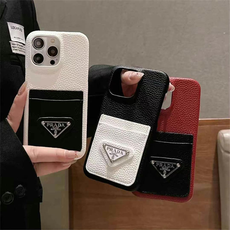 Prada iPhone 16e/13/14/15 16 Pro Max Wallet Flip Case  Shockproof Protective Designer iPhone 15 16 Case original luxury fake case iphone16 pro max 14 15/15 16 plus pro max shell  Fashion Brand Full Cover housse