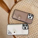Prada Luxury designer iPhone 16 plus 15 pro max 16e 15 14 case coque cover Luxury iPhone 16e 15 Pro max 14 13 Case Back Cover coque ledertascheiPhone 16e/13/14/15 16 Pro Max Wallet Flip Case Luxury Case Back Cover schutzhülle