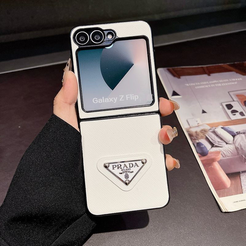 Prada Galaxy Z Flip 7 4 5 6 5G Case coque hulle  Luxury designer samsung phone case hülle coque galaxy z flip fold 7 6 5 4 3 2  samsung z flip 6 5 4 Case Custodia Hulle Funda Luxury samsung z flip 7 6 5 4 3 fold 4 5 6 7 phone case Case Back Cover 
