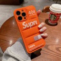 Supreme Down jacket brand case cute monogram cover for iphone 14 Pro Max Plus iphone se3 13 Mini Iphone 12 11 SE2 7 8 X Xr Xs
