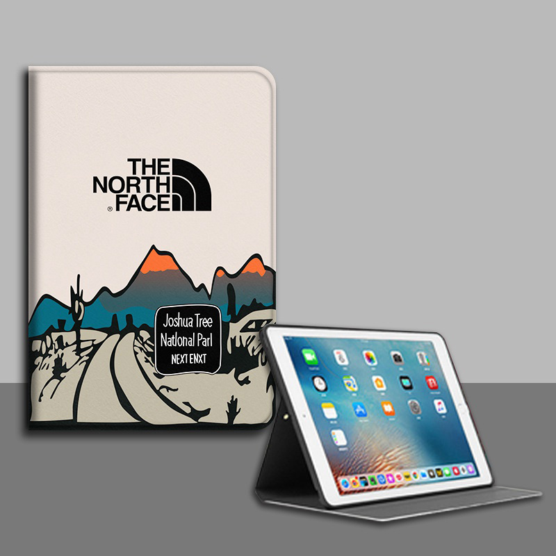 The North Face ipad 10th/pro 2022 case luxury mountain highway print ipad air5/4/mini6/5/9/pro 2021/2020 brand protection pen case women men cute cover
