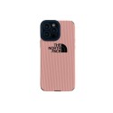 The North Face luxury corduroy pattern pink soft monogram resistant brand cover For iphone 14 Pro Max se3 13 12 11 X Xr Xs 8 7 case