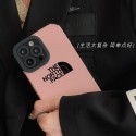 The North Face luxury corduroy pattern pink soft monogram resistant brand cover For iphone 14 Pro Max se3 13 12 11 X Xr Xs 8 7 case