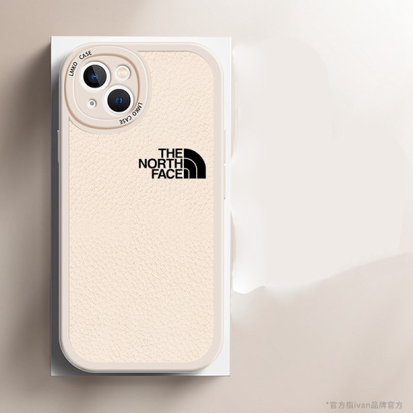 The North Face luxe leather luxury monogram pattern cute fashion case elegant brand cover For iphone 14 Pro Max iphone se3 13 Mini Iphone 12 11 SE2 X Xr Xs