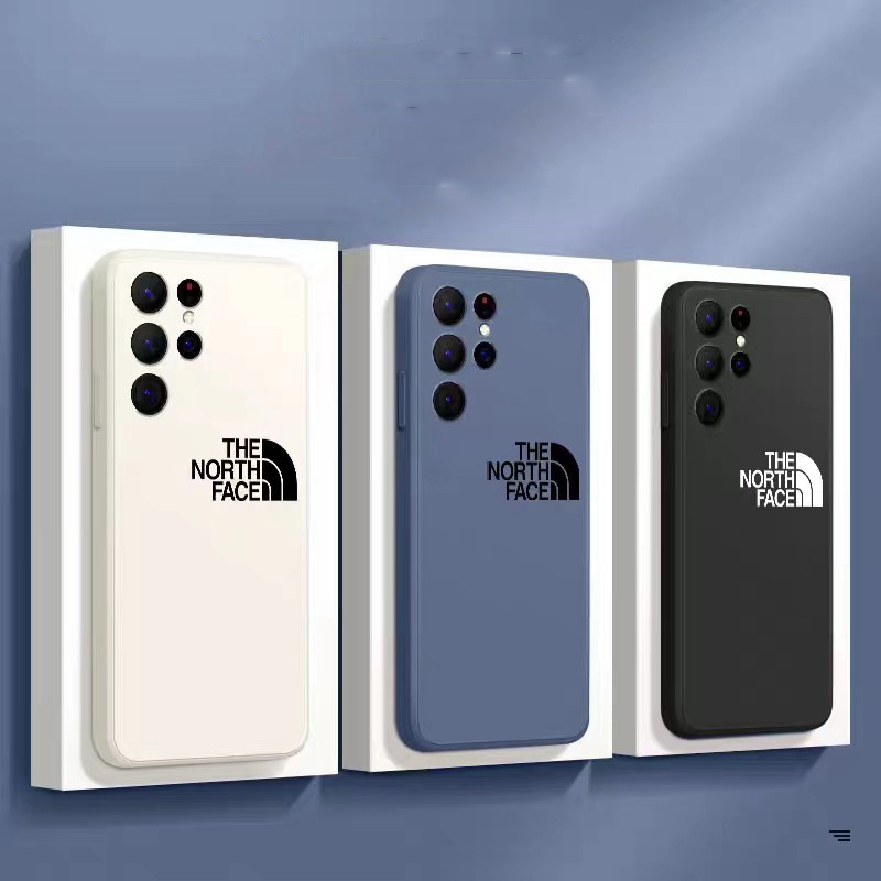 The North Face luxury monogram elegant jacket silicon case For Galaxy S23+Plus Ultra S22 S21 S20 cover