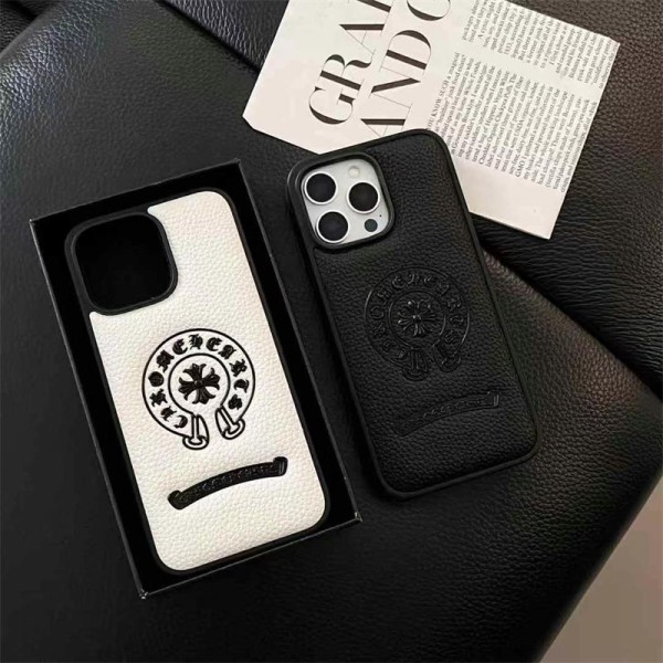 Chrome Hearts iPhone 16 pro/16 plus/15/14/13/12/11 PRO Max xr/xs case hülle Cover  Luxury iPhone 16 15 Pro max 14 13 Case Back Cover coque ledertasche original luxury fake case iphone16 pro max 14 15/15 16 plus pro max shell Cover