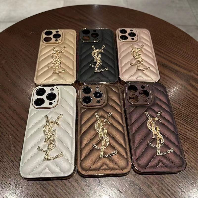 Ysl Luxury iPhone 17 16 15 Pro max 14 13 Case Back Cover coque ledertasche Shockproof Protective Designer iPhone 15 16 17Case Fashion Brand Full Cover housse iphone 17plus 14 15 16e Custodia Hulle Funda 