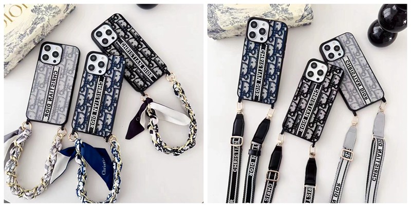 Dior iPhone13/14/15 Pro Max Wallet Flip Case