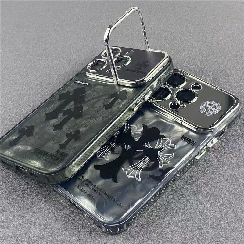 Luxury iPhone 15 Pro max 14 Case Back Cover coqueChrome Hearts 