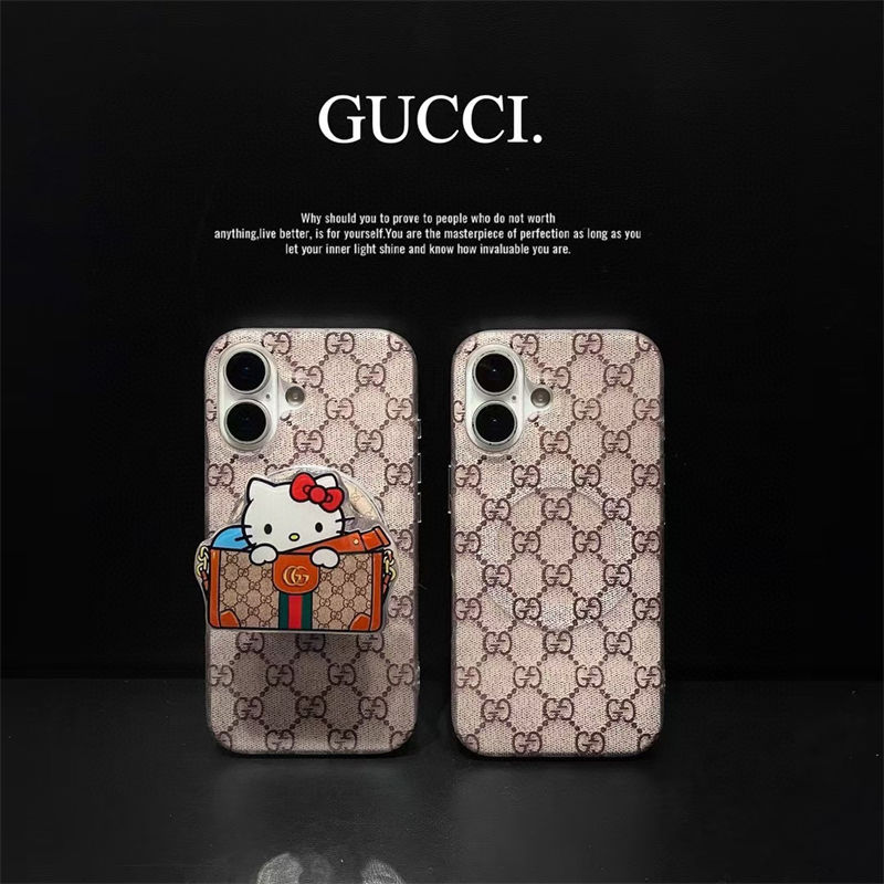 Gucci iPhone 16/13/14/15 16 17 Pro Max Wallet Flip Case