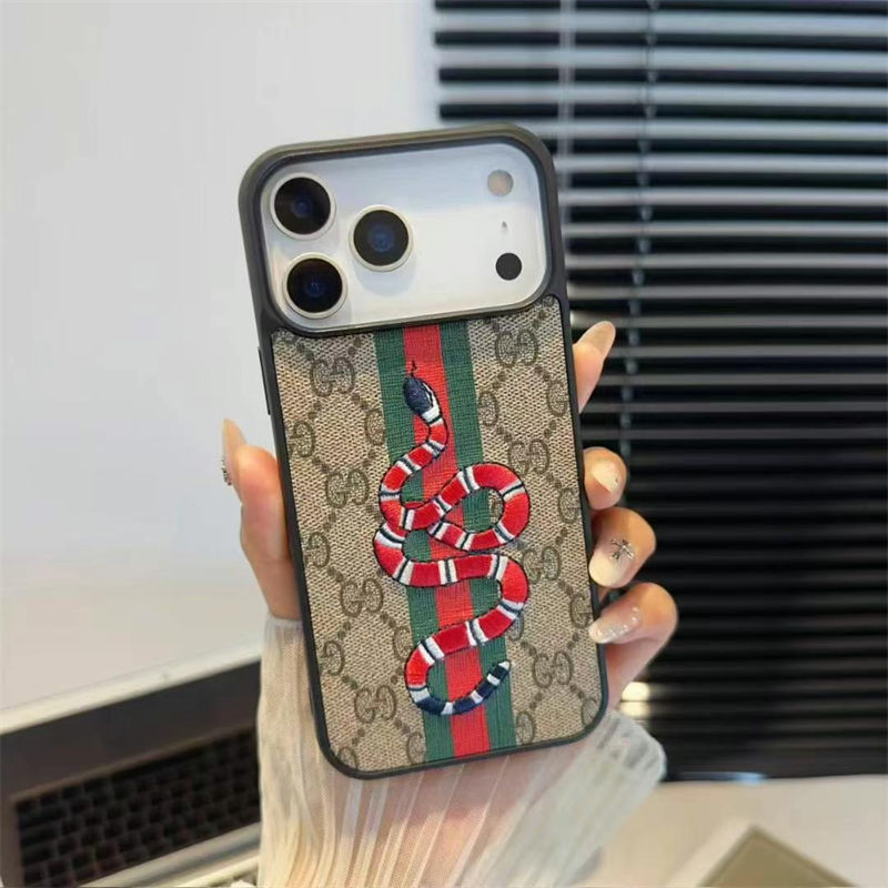 gucci iPhone 17 air 16 15 Pro max 14 13 Case Back