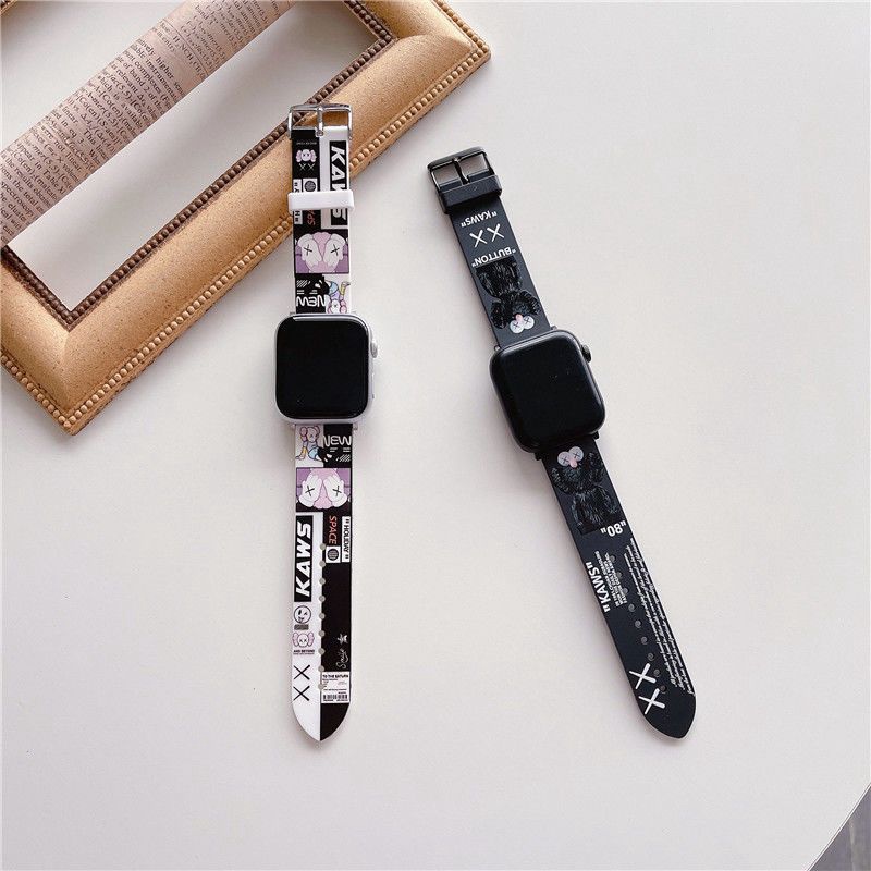 kaws luxury apple watch 8/se2/ultra band men women fashion strap