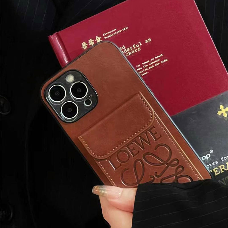 LOEWE Luxury iPhone 17 16 15 Pro max 14 13 Case Back