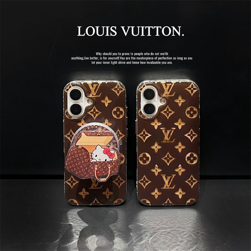 Louis Vuitton Luxury iPhone 17 16 15 Pro max Case Back 
