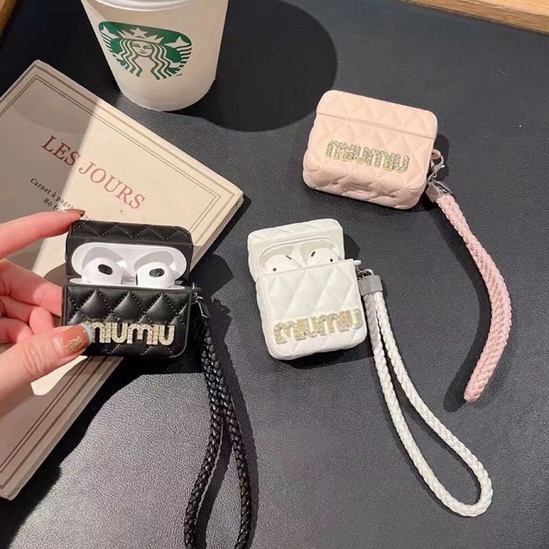 MiuMiu Luxury Designer Airpods pro2 Protective Case 