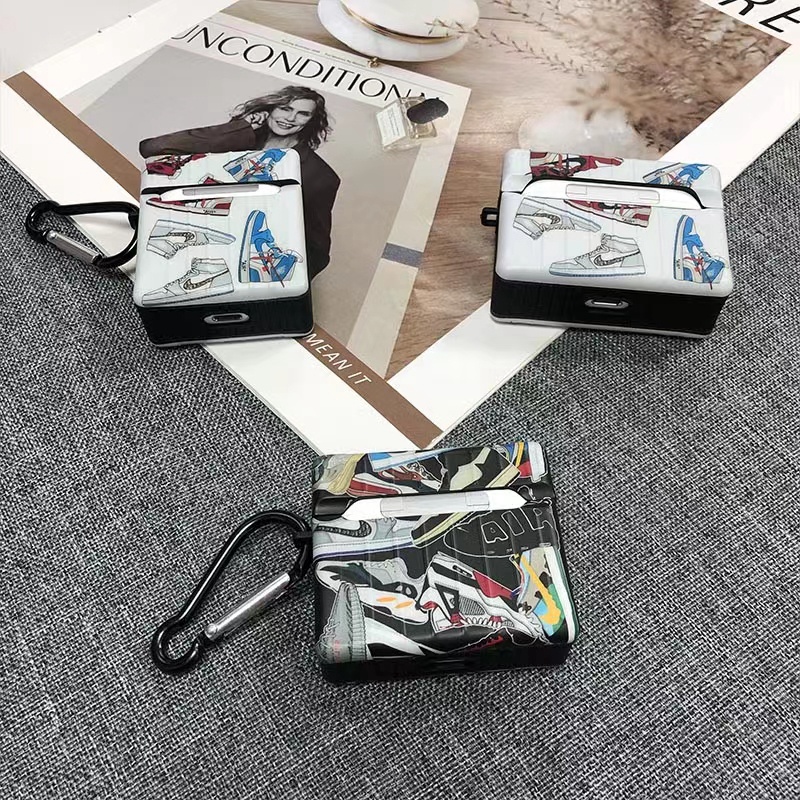 nike jordan dior airpods pro 2 3 case luxury suitcase logo karabina clip bluetooth earbuds cover