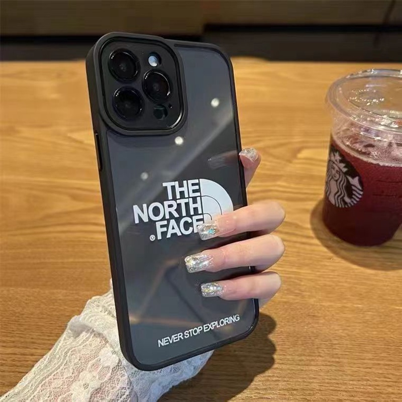 The North Face luxury monogram cute shine soft case for iphone 14 Pro Max cover 